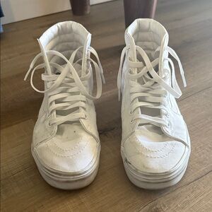 Vans White High-Top Sneakers